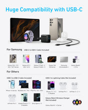 Carica l'immagine nel visualizzatore di Gallery, Anker superveloce caricatore USB C 45W cavi da 1,5m inclusi