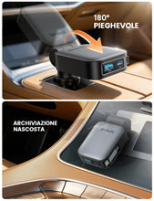 Carica l'immagine nel visualizzatore di Gallery, Lamicall 3-IN-1 Caricatore Auto Ricarica Rapida - [75% Più Piccolo]