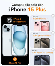 Carica l'immagine nel visualizzatore di Gallery, CANSHN Cover Magnetica per iPhone 15 Plus, Compatibile con MagSafe, [Protezione Completa Della Fotocamera], Custodia Tra