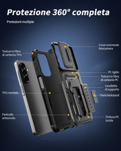 Carica l'immagine nel visualizzatore di Gallery, Lanhiem Cover per Samsung Galaxy A18/A17 4G 5G/A16/A26 5G, Antiurto, Nero