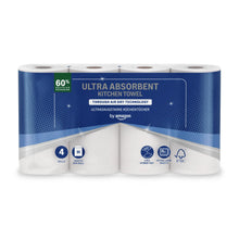 Carica l'immagine nel visualizzatore di Gallery, by Amazon Rotolo da Cucina TAD Ultra Assorbente, 4 Rotoli (Confezione da 1), 51 Fogli per Rotolo