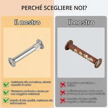 Carica l'immagine nel visualizzatore di Gallery, 160 Pezzi Connettori Per Mobili M4, Viti Di Collegamento Per Armadi E Pannelli In Legno (80 Boccole + 80 Viti), Acciaio 