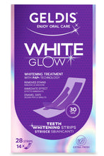 Carica l'immagine nel visualizzatore di Gallery, GELDIS Whitening Strips WHITEGlow, Striscie Sbianca Denti, 28 strisce per 14 giorni, Rimuove Macchie Superficiali, Delic
