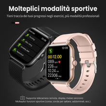 Carica l'immagine nel visualizzatore di Gallery, Smartwatch Uomo Donna, 1,85'' Orologio Fitness con Sonno Cardiofrequenzimetro, Smart Watch con Funzione di Notifica dei 