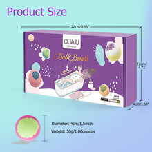 Carica l'immagine nel visualizzatore di Gallery, Bombe da Bagno, DUAIU Bombe da Bagno Profumate per Bambini, 14 x da Bagno Set Regalo con Olio Essenziale per Donna, la F