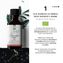 Carica l'immagine nel visualizzatore di Gallery, 50ml Olio Essenziale di Arancio Dolce BIO (buccia) - Coltivato in Italia - 100% Puro, Naturale e Biologico - Citrus Aura