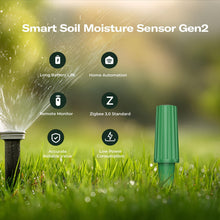 Carica l'immagine nel visualizzatore di Gallery, THIRDREALITY Smart Soil Moisture Sensor Gen2, Zigbee hub Needed, Enhanced Signal Stability, Capacitive Moisture Monitori
