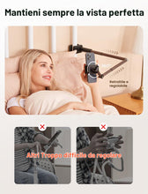 Carica l'immagine nel visualizzatore di Gallery, JSAUX Supporto per telefono per scrivania e letto, supporto flessibile per telefono universale 360 pigro lungo braccio m