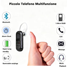 Carica l'immagine nel visualizzatore di Gallery, Longben BM70 il cellulare più piccolo e sottile al mondo, auricolare, Nero