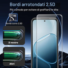 Carica l'immagine nel visualizzatore di Gallery, Cover per OPPO A6/A6X/A6T Pro 4G/5G + 2 Pezzi Vetro Temperato, Custodia Protettiva Morbida in Silicone TPU Anticaduta e 