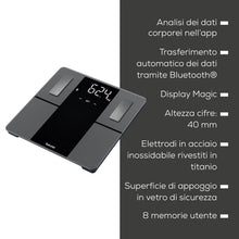 Carica l'immagine nel visualizzatore di Gallery, Beurer BF 500 bilancia pesapersone digitale con Bluetooth &amp; app con misurazione di massa grassa, percentuale muscolare, 