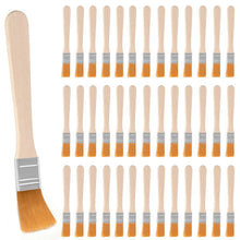 Carica l'immagine nel visualizzatore di Gallery, 40 Pezzi Set di Pennelli Piccoli, 13.5cm Pennelli Piatti Set, Pennelli per Pittura con Manico in Legno per Colori, Arte,
