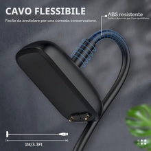 Carica l'immagine nel visualizzatore di Gallery, TiMOVO Caricatore Compatibile con Fitbit Luxe/Charge 6/5, 100 CM, Nero