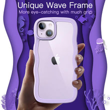 Carica l'immagine nel visualizzatore di Gallery, JETech Cover Ondulata per iPhone 14, Viola