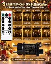 Carica l'immagine nel visualizzatore di Gallery, Luci Natale Esterno 12.5M 240 LED, Catena luminosa LED con Timer 8 Modi