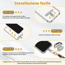 Carica l'immagine nel visualizzatore di Gallery, MoKo Phone Tether Tab 360° in Acciaio Inox, Set da 6
