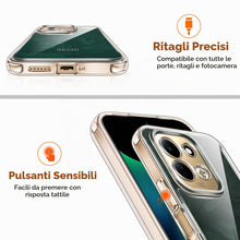 Carica l'immagine nel visualizzatore di Gallery, iVoler Cover Trasparente Anti Ingiallimento per Xiaomi Redmi 17 4G / 5G, [Antiurto di Grado Militare] HD Chiaro Custodia