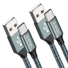 Carica l'immagine nel visualizzatore di Gallery, Cavo USB C [2Pezzi 2m] Cavo USB Tipo C Ricarica Rapida per iPhone,Galaxy