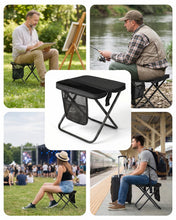 Carica l'immagine nel visualizzatore di Gallery, Sgabello Pieghevole Portatile Zaino 2 in 1