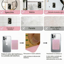 Carica l'immagine nel visualizzatore di Gallery, 4 Pezzi Supporti Cellulare Ventosa Silicone, Supporto per Doccia e Specchio Mani Libere, per Selfie, Registrazione Video