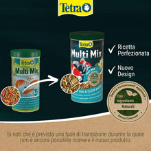 Carica l'immagine nel visualizzatore di Gallery, Tetra Pond Multi Mix 4 L Mangime per Pesci, Composto da 4 Diversi Tipi di Cibo (Cibo in Scaglie, Bastoncini, Gammarus, W