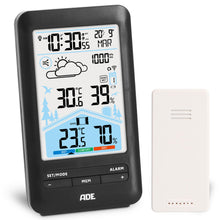Carica l'immagine nel visualizzatore di Gallery, ADE Stazione meteo Digitale con Sensore Esterno Wireless | Qualita Aria Monitoraggio | Ventilazione Consigliata | Termom