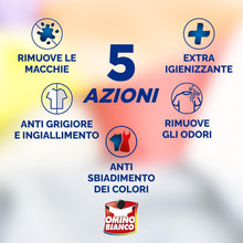 Carica l'immagine nel visualizzatore di Gallery, Omino Bianco Additivo Lavatrice Totale 5 Azioni in 1 Idrocaps, 10 Caps x 4