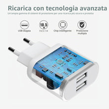 Carica l'immagine nel visualizzatore di Gallery, Caricatore for iPhone, Caricabatterie con 2M Cavo per iPhone 8 7 6 6S X XS 11 12 13 14 Pro Max Plus, iPad, 2-Pack Carica