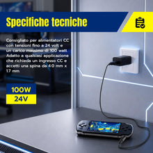 Carica l'immagine nel visualizzatore di Gallery, Cavo Ricarica USB per PSP 1000 2000 3000 E1000, Alimentatore 1m DC 4.0x1.7mm
