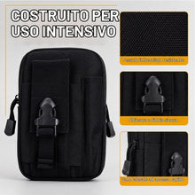 Carica l'immagine nel visualizzatore di Gallery, Fondina porta cellulare da cintura per Uomo,porta telefono da cintura,Marsupio da cintura uomo,Nylon Portatelefono da Ci