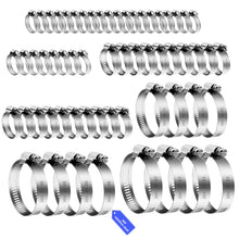 Carica l'immagine nel visualizzatore di Gallery, 60 Pz Fascette Stringitubo Inox 6-51mm, regolabili