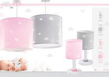 Carica l'immagine nel visualizzatore di Gallery, Lampada a sospensione per bambini Dalber Sweet Dreams, cuori rosa, E27, 62012MS, lampade per bambini, cameretta da bambi