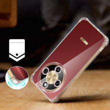 Carica l'immagine nel visualizzatore di Gallery, Oududianzi - Anti Ingiallimento Chiaro Cover per Honor Magic 8 Lite, Custodia Antiurto Trasparente per Assorbimento degl