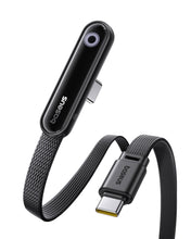 Carica l'immagine nel visualizzatore di Gallery, Baseus USB C Cavo con Angolo di 90°, 100 W Typ-C su C E-Sport con Luce ad Anello, 480Mbps, di Alimentazione Floccato per