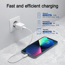 Carica l'immagine nel visualizzatore di Gallery, Caricatore USB 12W 2,4A/5V Confezione da 4 Caricabatterie anche per 1A/2,1A