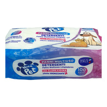 Carica l'immagine nel visualizzatore di Gallery, Nice Pet Salviette IGIENIZZANTI Cani, Gatti con CLOREXIDINA - 100 Salviette - Proteggono Il PH Naturale - Profum al Muschio - Salvette Ideali per l'igiene Manto di Cani e Gatti | Salviette Cane