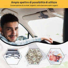 Carica l'immagine nel visualizzatore di Gallery, Porta Occhiali Auto 2 Pezzi, Magnetico Clip Portaocchiali Auto, Universal Soporte para Gafas de sol para Visera de Coche