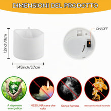 Carica l'immagine nel visualizzatore di Gallery, CNMTCCO Candele a LED, 24Pcs Candele a LED Senza Fiamma, Lumini LED, Luce Calda Senza Fiamme con Batterie per Decorazion