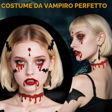 Carica l'immagine nel visualizzatore di Gallery, 6 PCS Halloween Set Vampiro Accessori Donna, Vampiro Costumi Accessori (A)