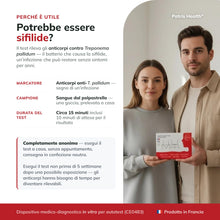 Carica l'immagine nel visualizzatore di Gallery, Test per la Sifilide Patris Health®, Autotest, Rilevamento dell'infezione da Treponema pallidum