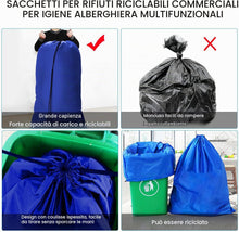 Carica l'immagine nel visualizzatore di Gallery, AiQInu Grandi Sacchi da Biancheria Coulisse Sacco della Biancheria Pieghevole Borsa della Lavanderia, 70 x 115 cm,2 pz-blu