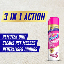 Carica l'immagine nel visualizzatore di Gallery, Vanish - Detergente per tappeti + tappezzeria, Gold Power Foam Shampoo, pulizia di grandi aree, 600 ml