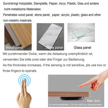 Carica l'immagine nel visualizzatore di Gallery, STBTECH Interruttore LED 12 V nascosto DC 3,7-24 V 4 A, sensore tattile per striscia luminosa LED Smart Home, legno pene