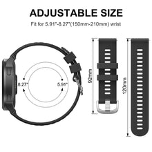 Carica l'immagine nel visualizzatore di Gallery, Vancle Cinturino per Amazfit GTR 4 3 2 3Pro/ Stratos 3 2, 22mm Cinturini in Silicone Sportivo per Amazfit GTR 47mm/Pace/