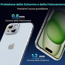Carica l'immagine nel visualizzatore di Gallery, caslord Trasparente Cover ultra-sottile per iPhone 15