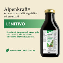 Carica l'immagine nel visualizzatore di Gallery, Salus Alpenkraft - Sciroppo a base di erbe e oli essenziali per il benessere di naso e gola - 250ml