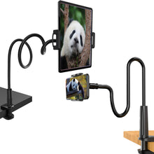 Carica l'immagine nel visualizzatore di Gallery, LANTING Supporto Telefono Letto Collo d'Oca Flessibile Braccio 73cm