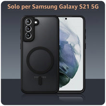 Carica l'immagine nel visualizzatore di Gallery, Pnakqil Magnetica Cover per Samsung Galaxy S21 5G Compatibile con MagSafe con 2 Vetro Temperato,Custodia Traslucida Opac
