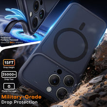 Carica l'immagine nel visualizzatore di Gallery, TAURI Magnetica Cover per iPhone 16 Pro Max Retro Opaco,Nero