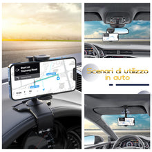 Carica l'immagine nel visualizzatore di Gallery, Porta Cellulare da Auto,360 Gradi di Rotazione Supporto Cellulare Auto